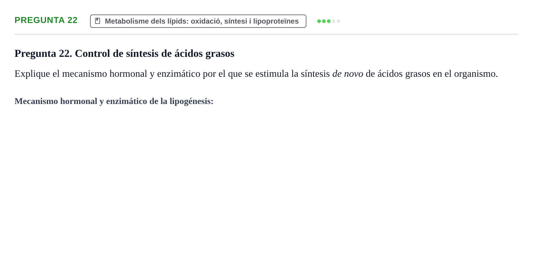 Enunciado: Pregunta 22