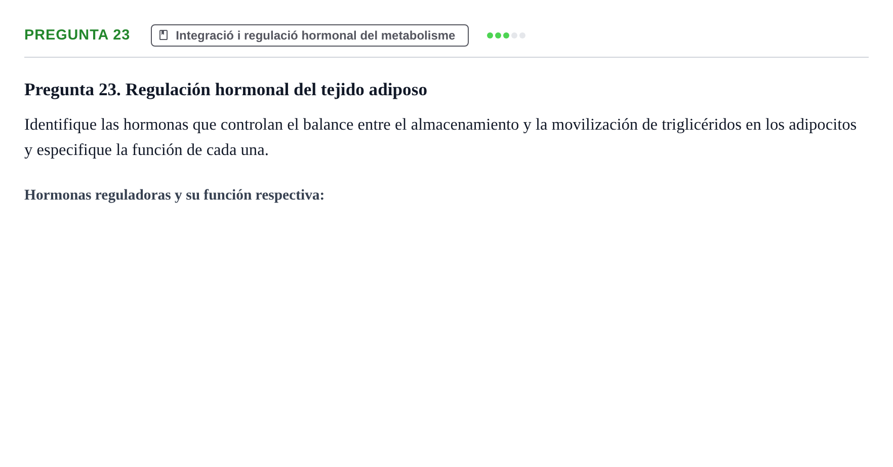 Enunciado: Pregunta 23