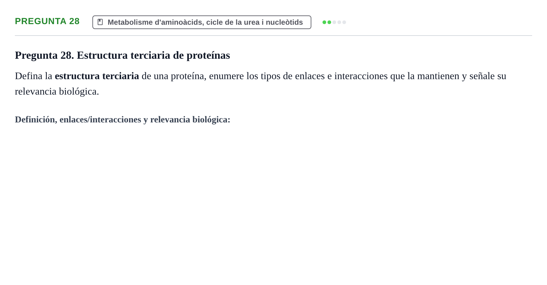 Enunciado: Pregunta 28