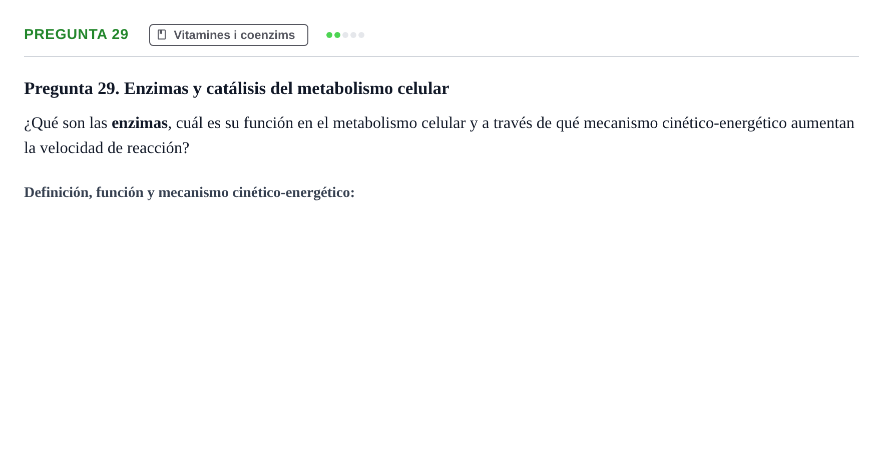 Enunciado: Pregunta 29