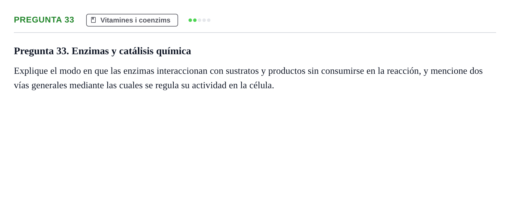 Enunciado: Pregunta 33
