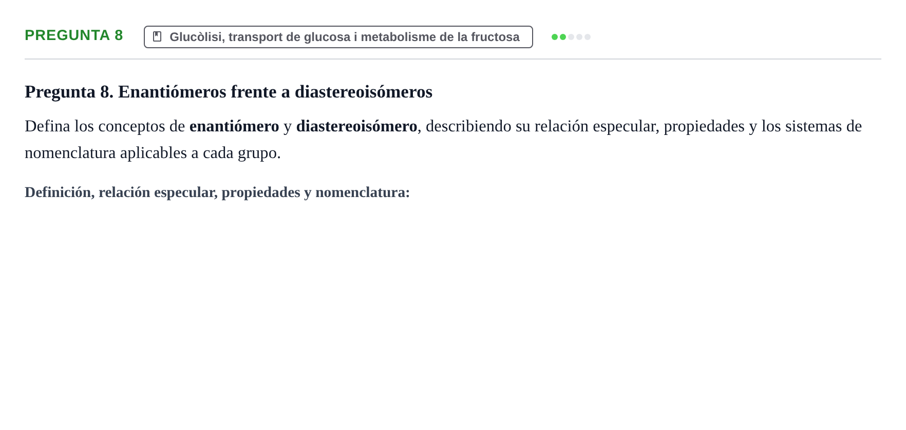 Enunciado: Pregunta 8