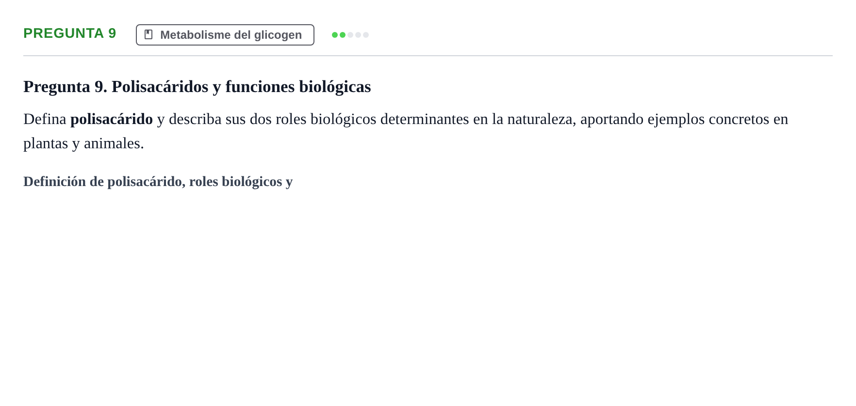 Enunciado: Pregunta 9