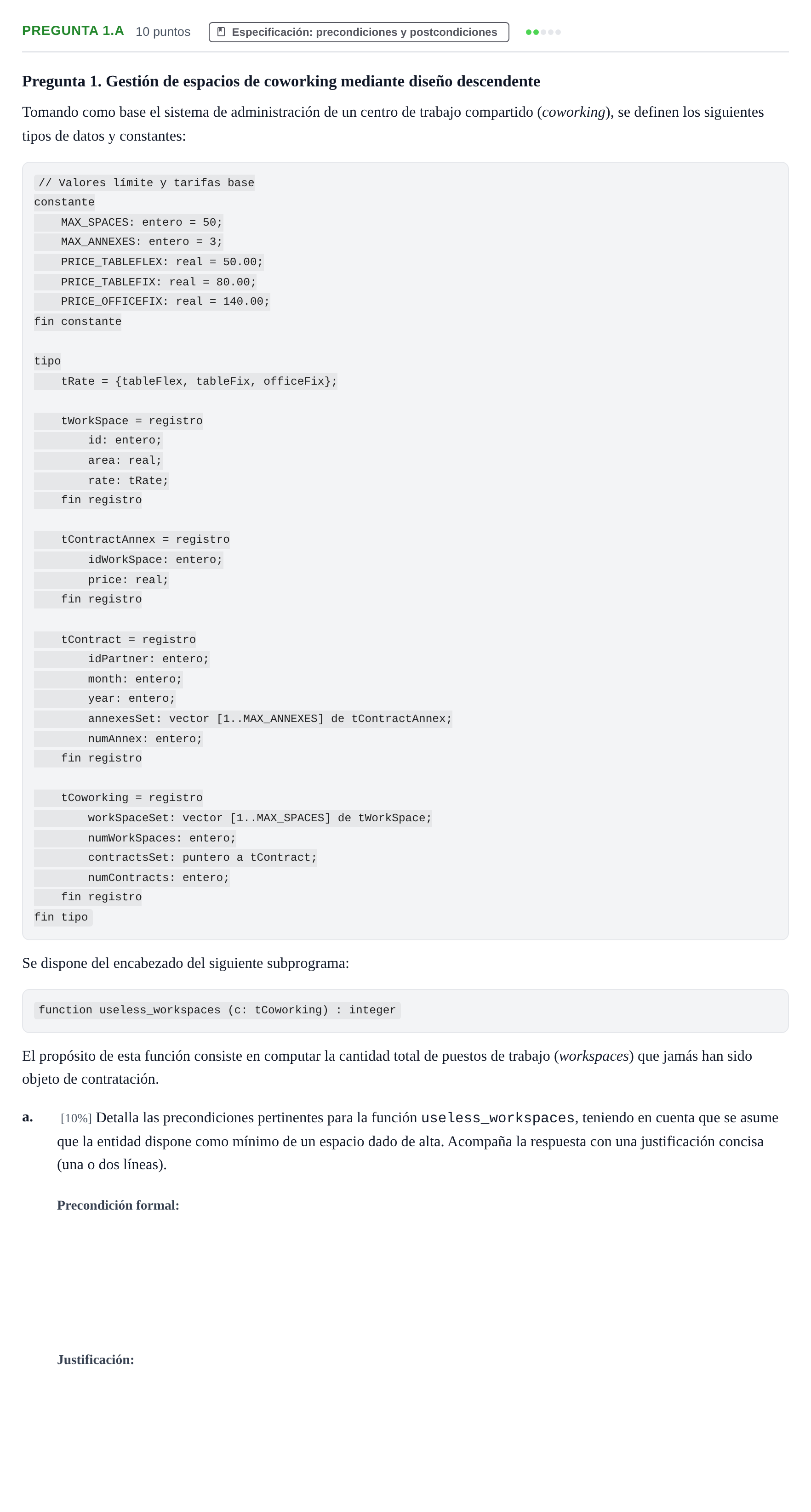 Enunciado: Pregunta 1.a · Prácticas de programación UOC 2021