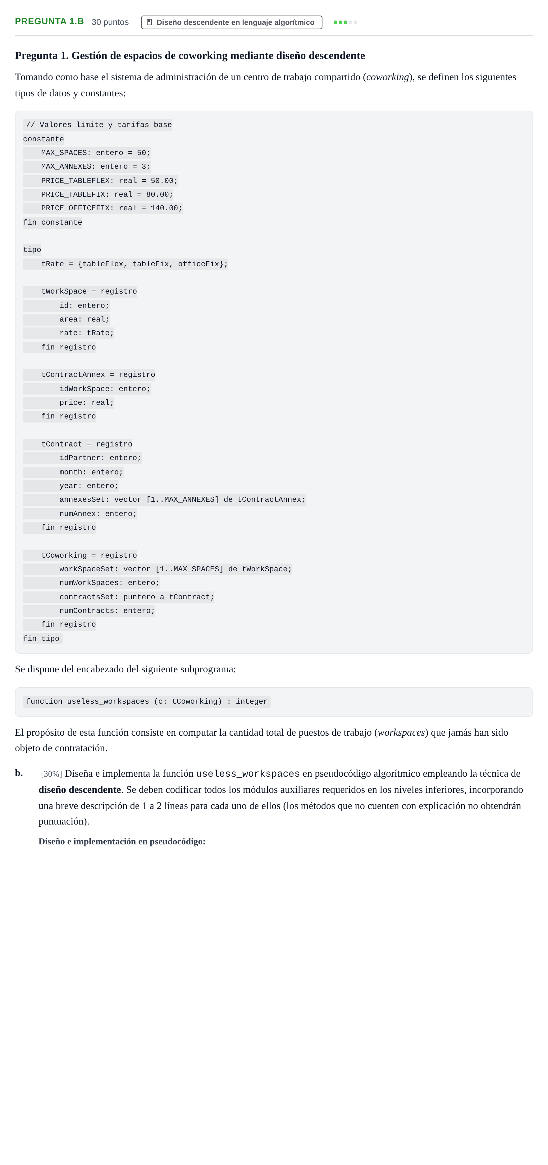 Enunciado: Pregunta 1.b · Prácticas de programación UOC 2021
