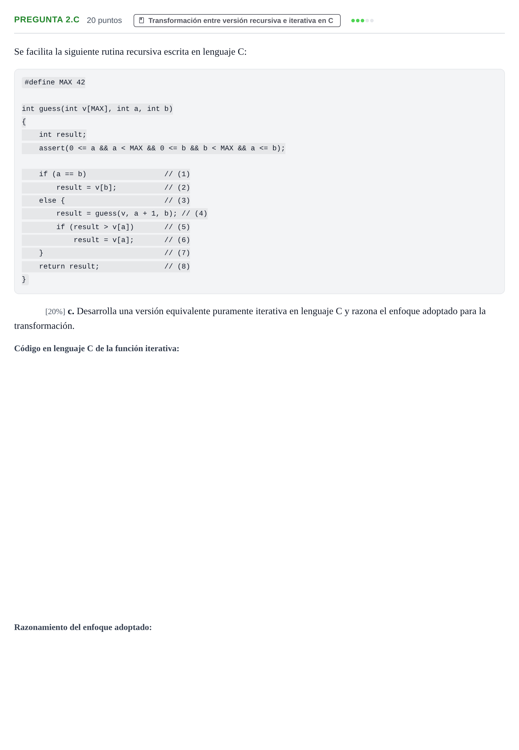 Enunciado: Pregunta 2.c · Prácticas de programación UOC 2021