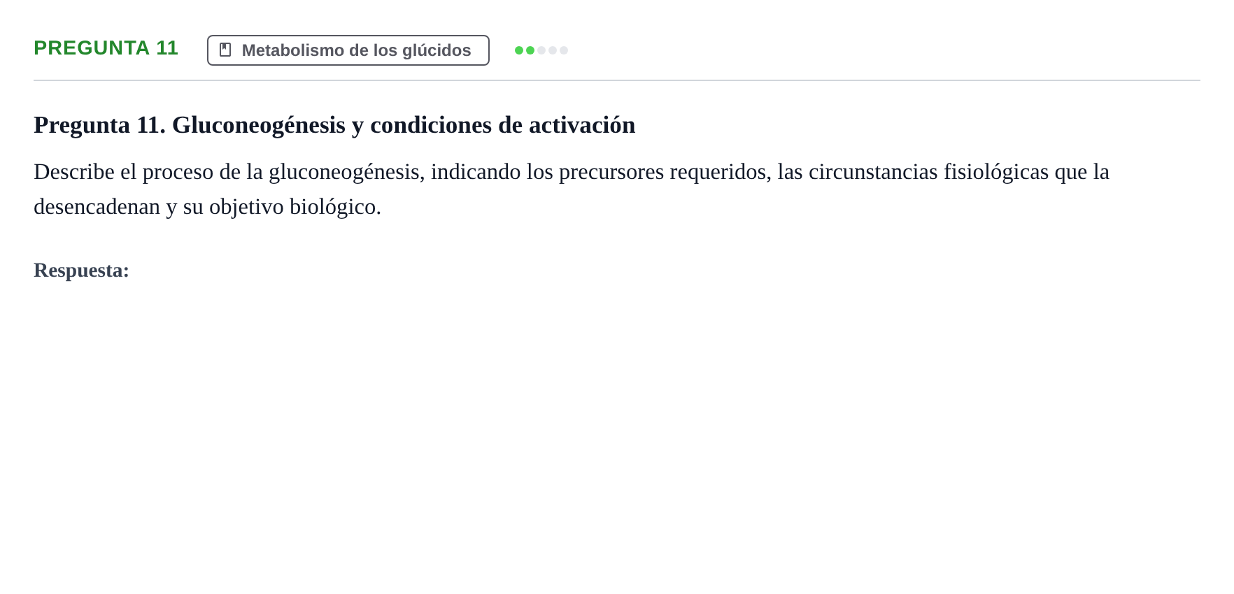 Enunciado: Pregunta 11