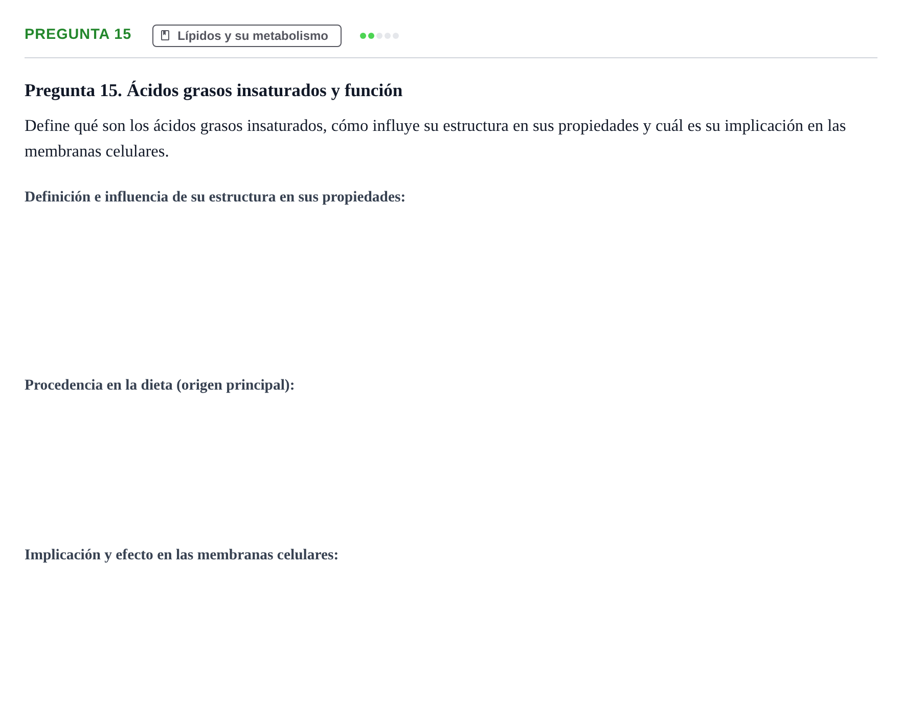 Enunciado: Pregunta 15