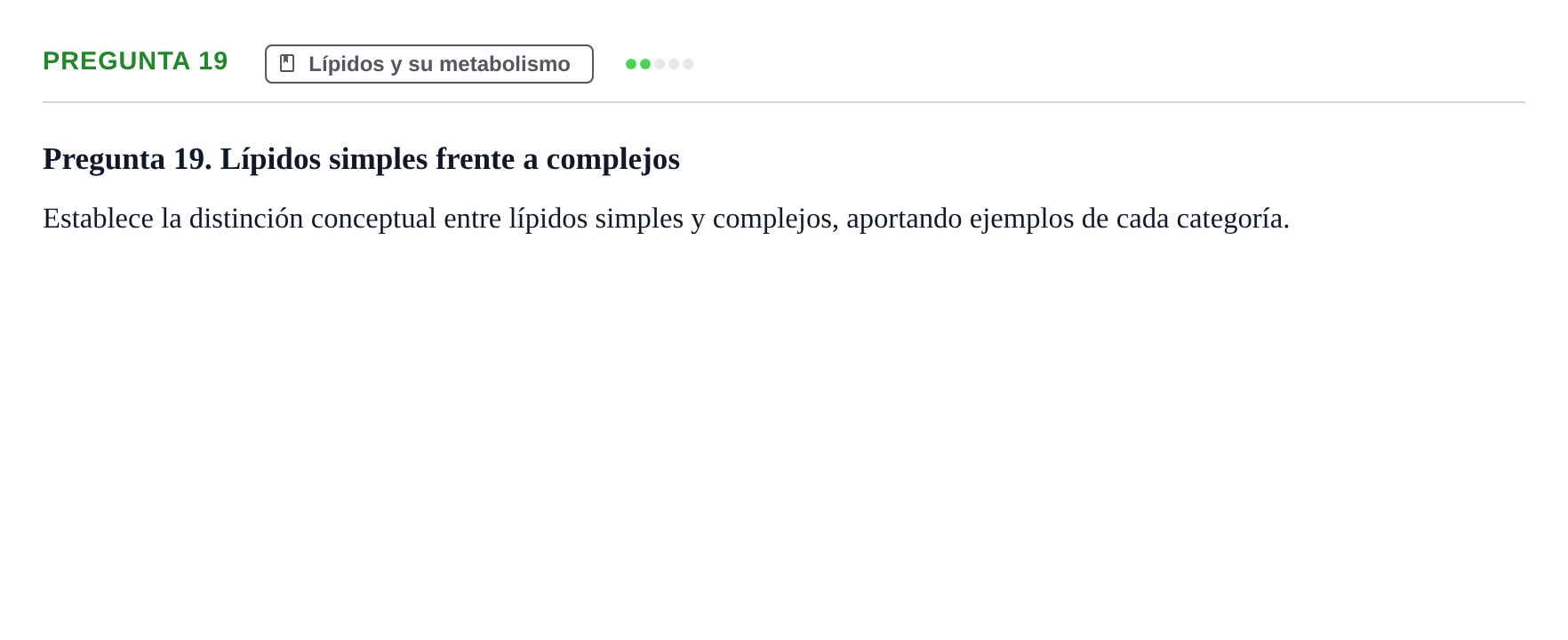 Enunciado: Pregunta 19