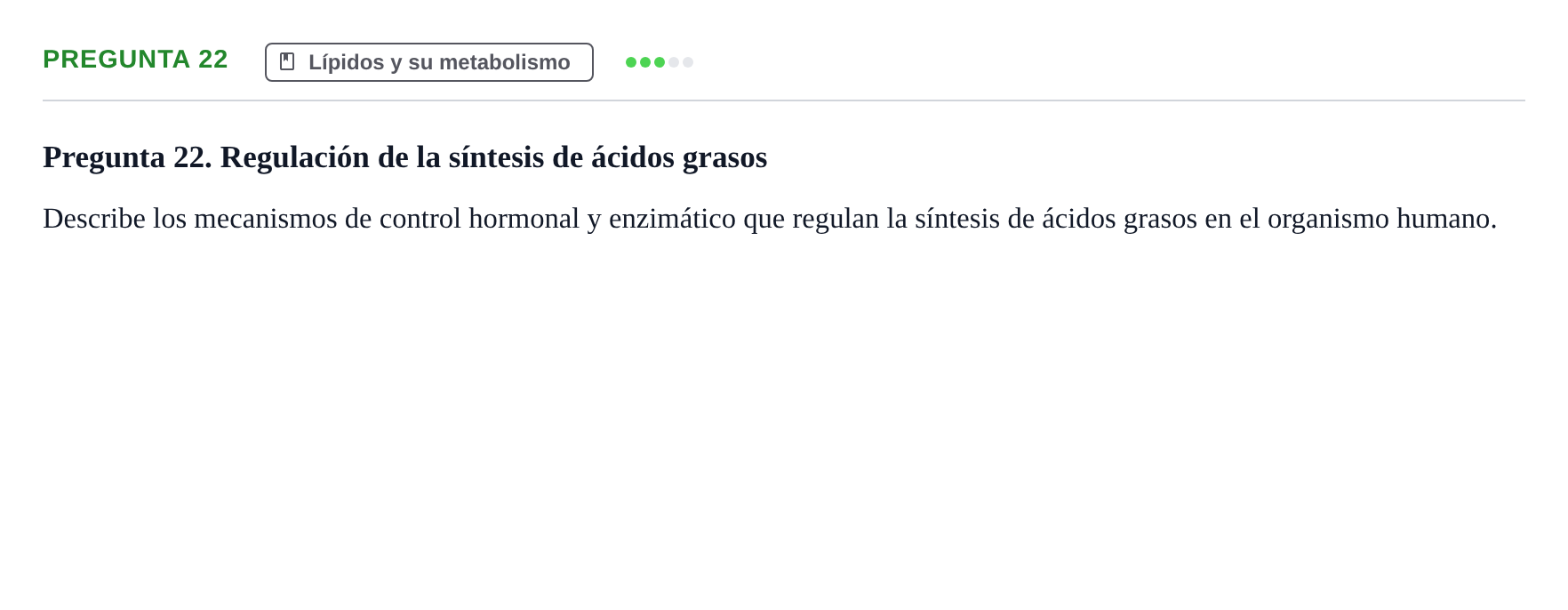 Enunciado: Pregunta 22