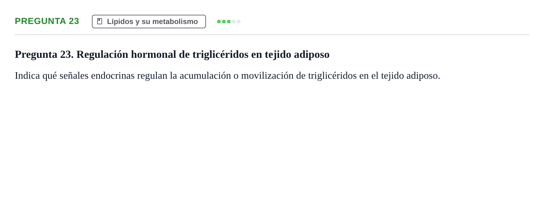 Enunciado: Pregunta 23