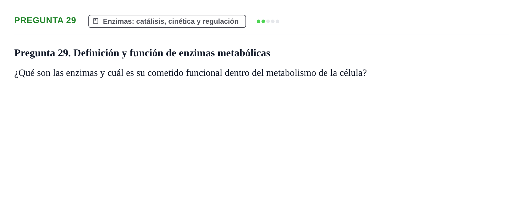 Enunciado: Pregunta 29