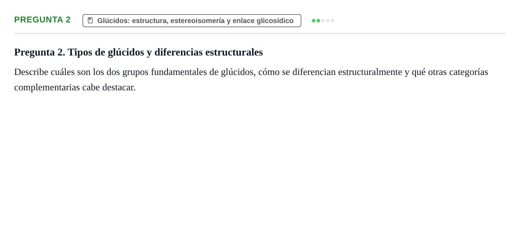 Enunciado: Pregunta 2