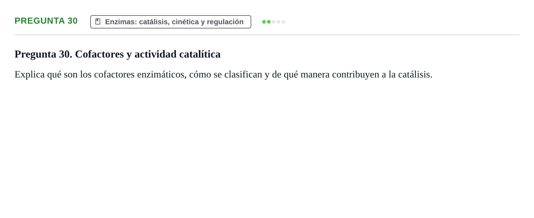 Enunciado: Pregunta 30