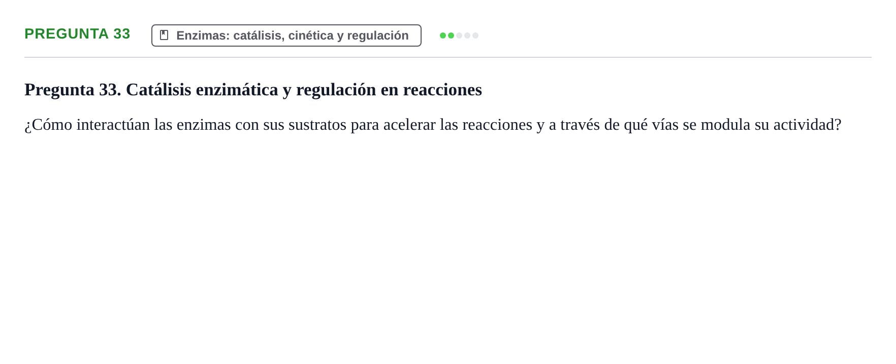 Enunciado: Pregunta 33