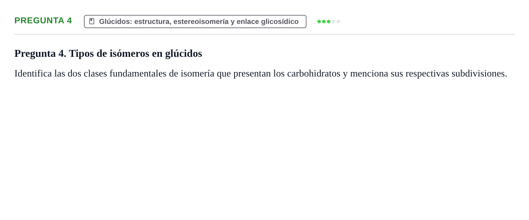 Enunciado: Pregunta 4