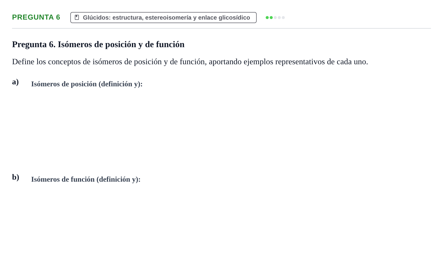 Enunciado: Pregunta 6