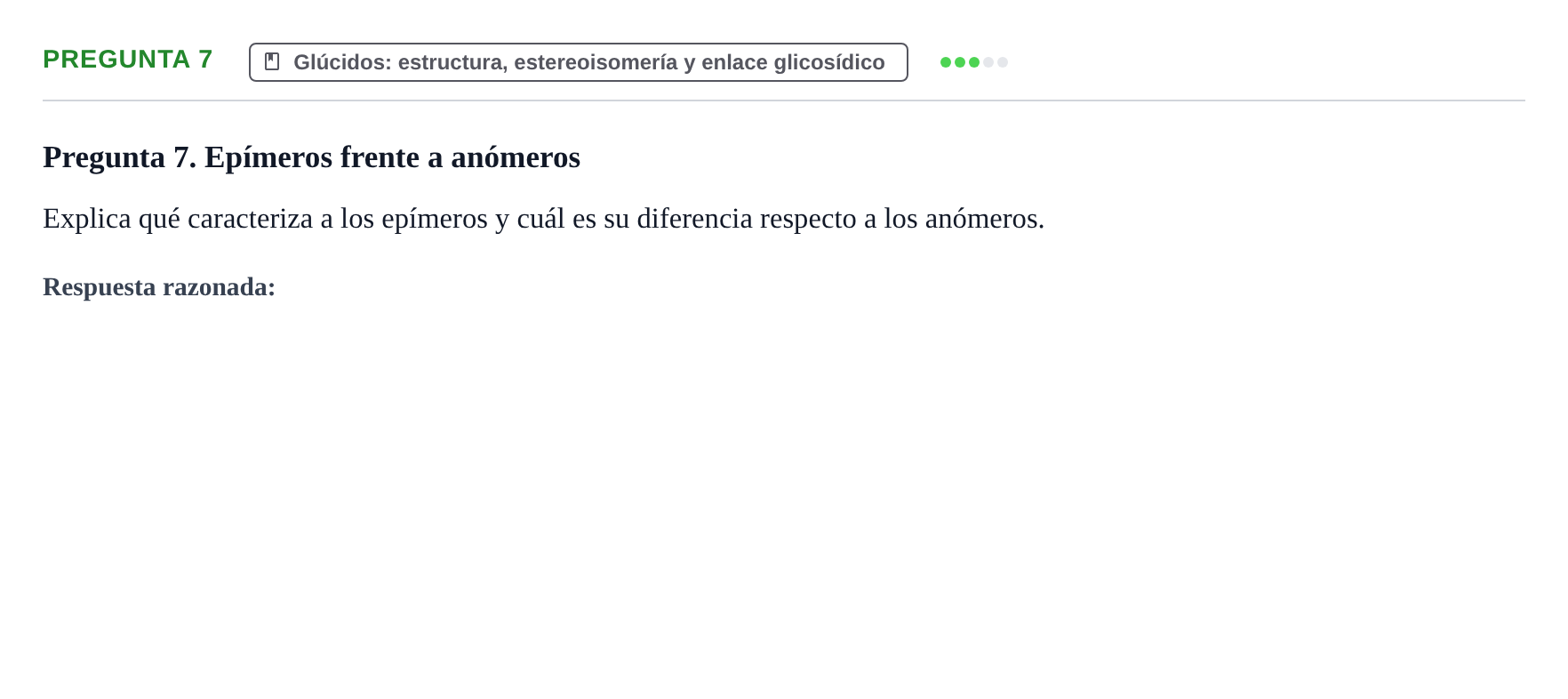 Enunciado: Pregunta 7
