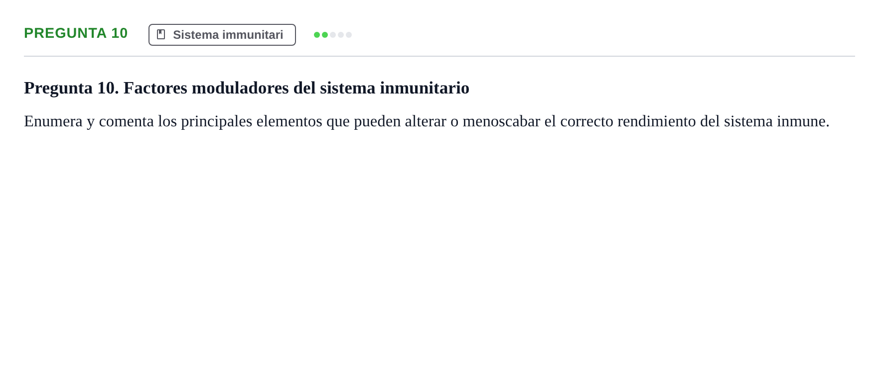Enunciado: Pregunta 10