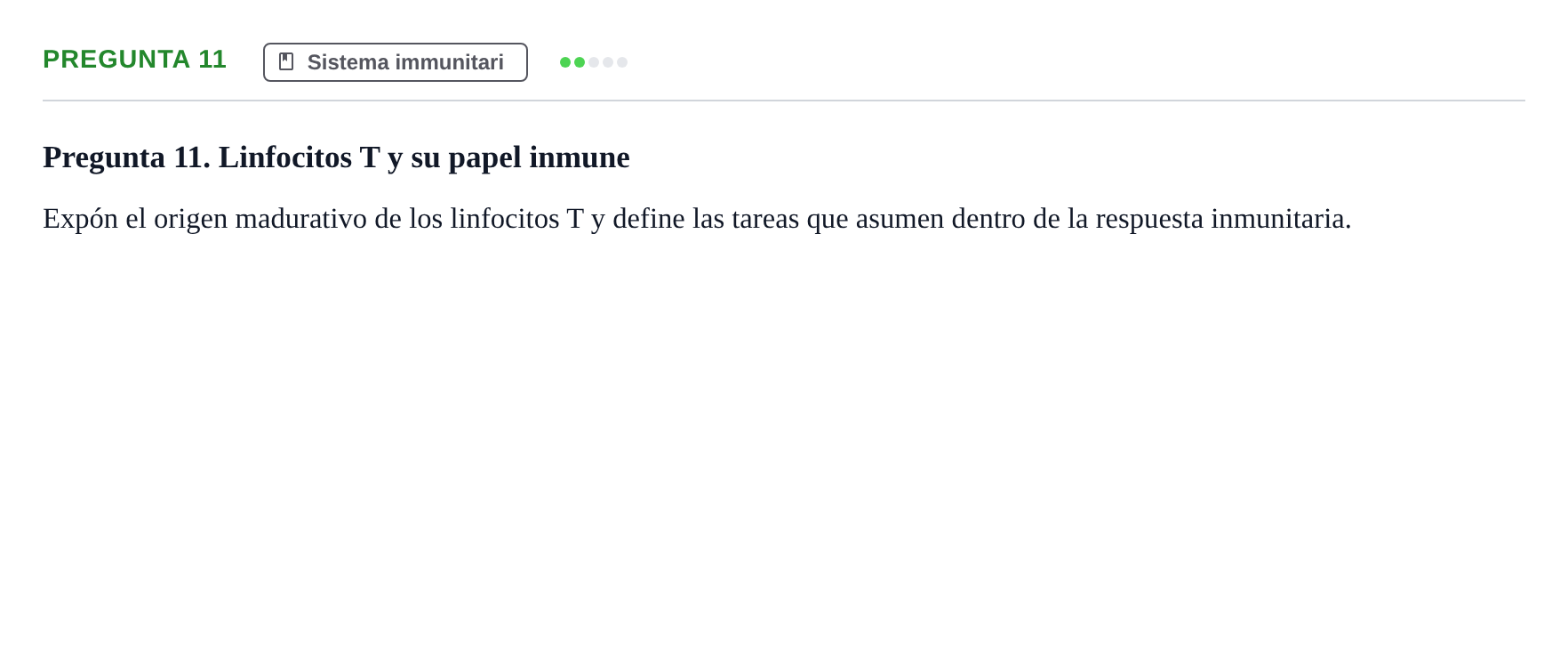 Enunciado: Pregunta 11