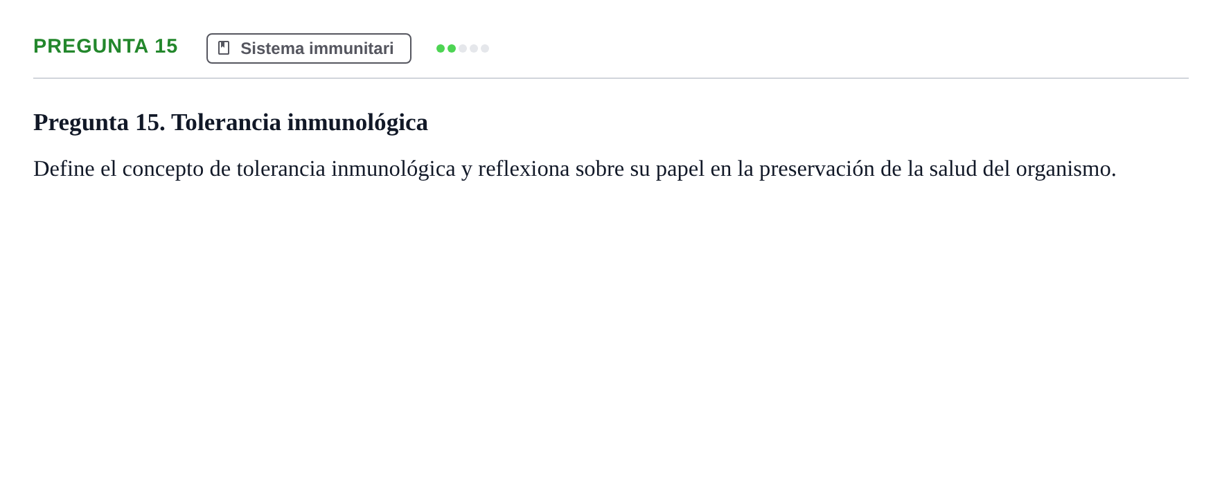 Enunciado: Pregunta 15