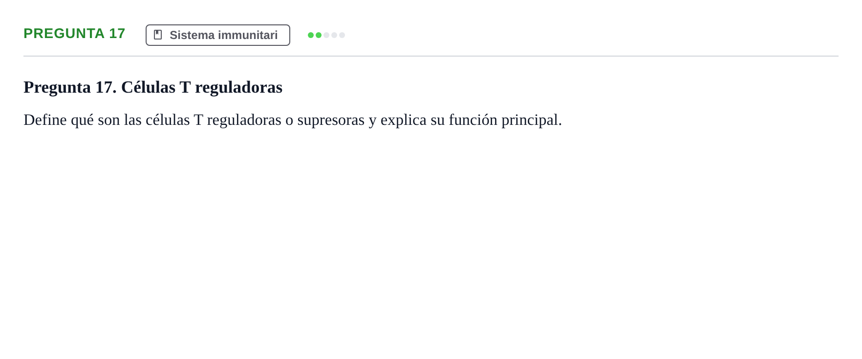 Enunciado: Pregunta 17