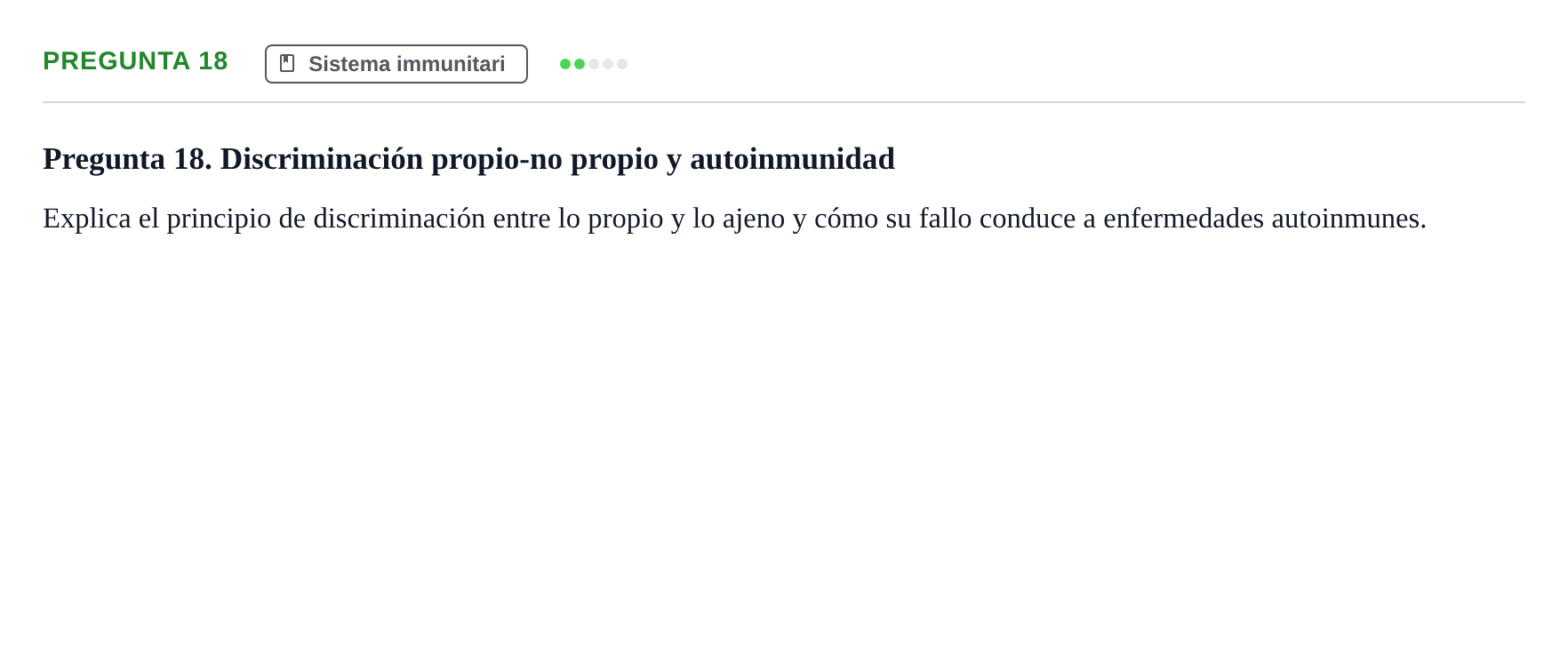Enunciado: Pregunta 18