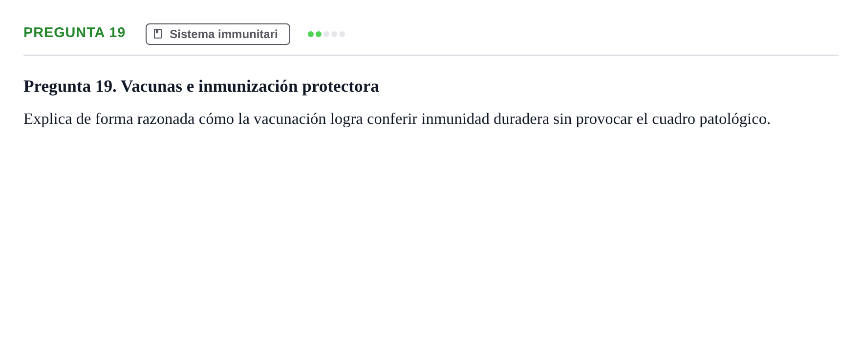 Enunciado: Pregunta 19