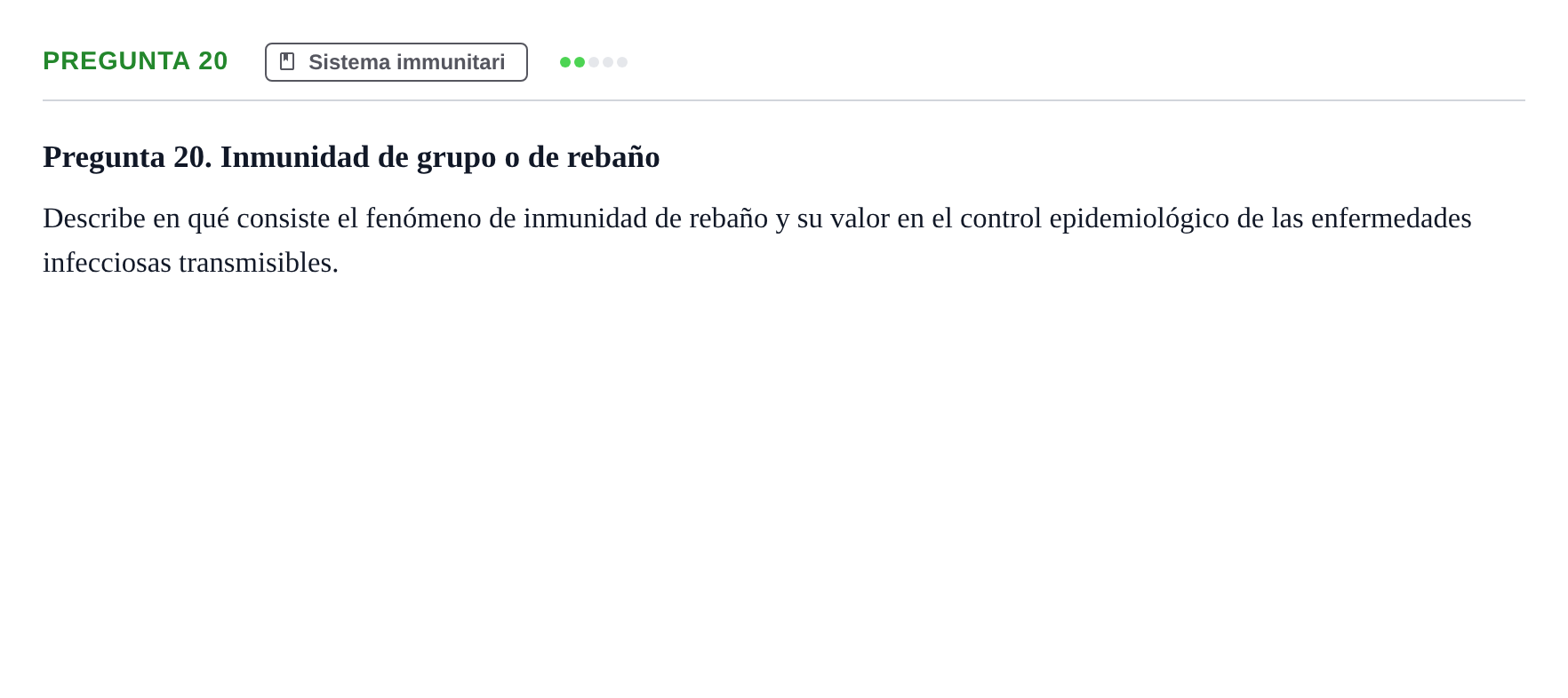 Enunciado: Pregunta 20