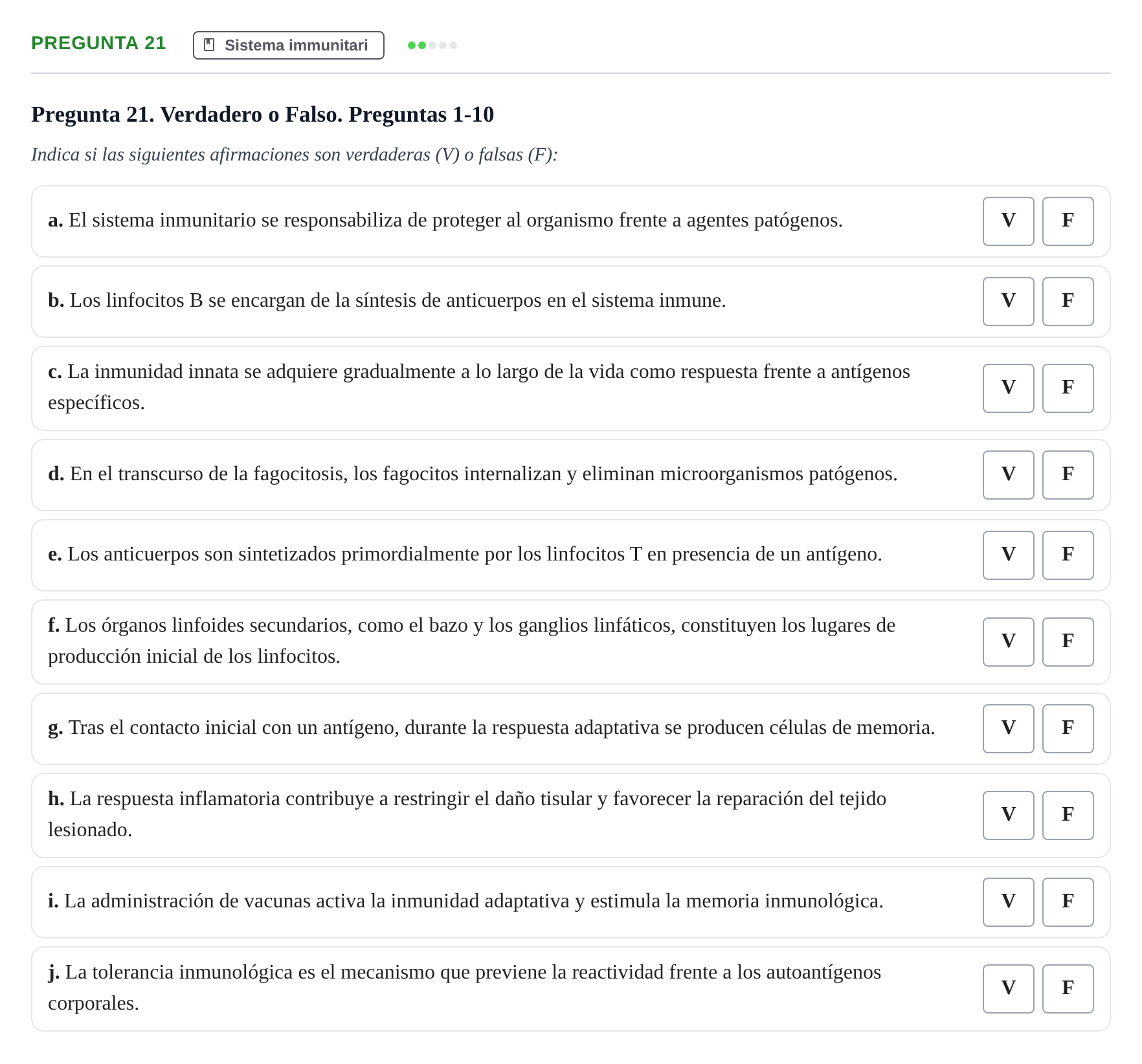 Enunciado: Pregunta 21