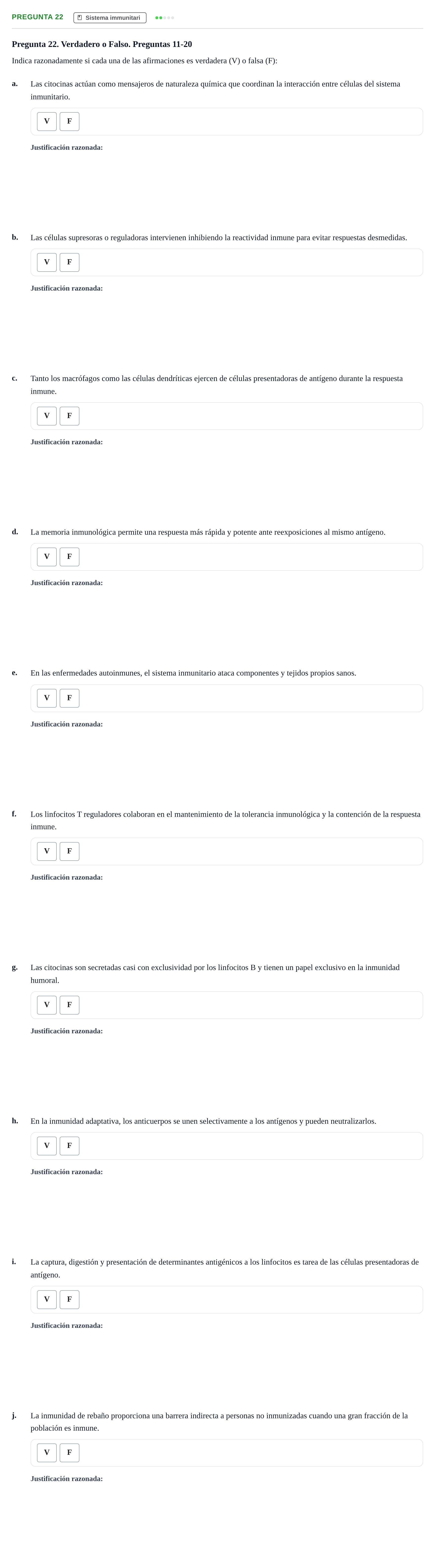 Enunciado: Pregunta 22
