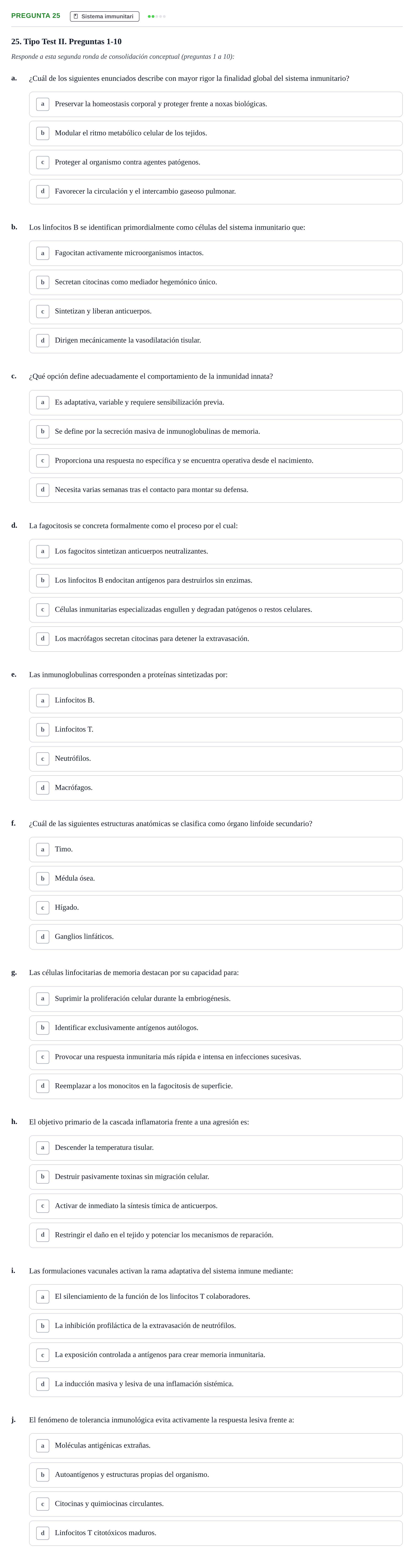 Enunciado: Pregunta 25