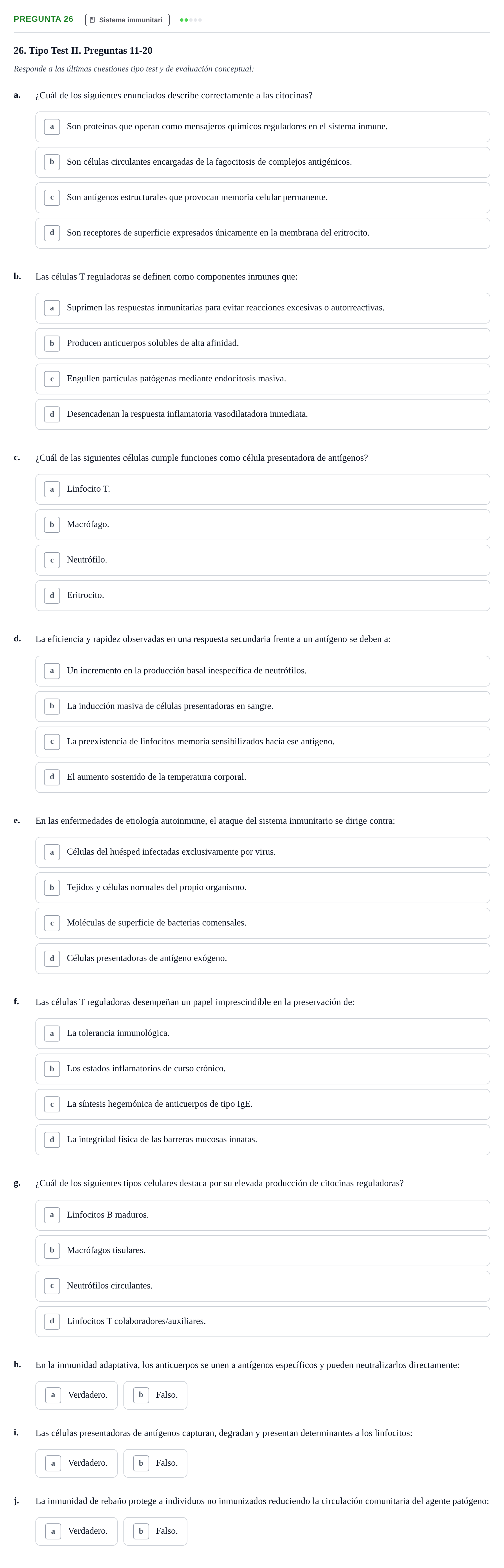 Enunciado: Pregunta 26