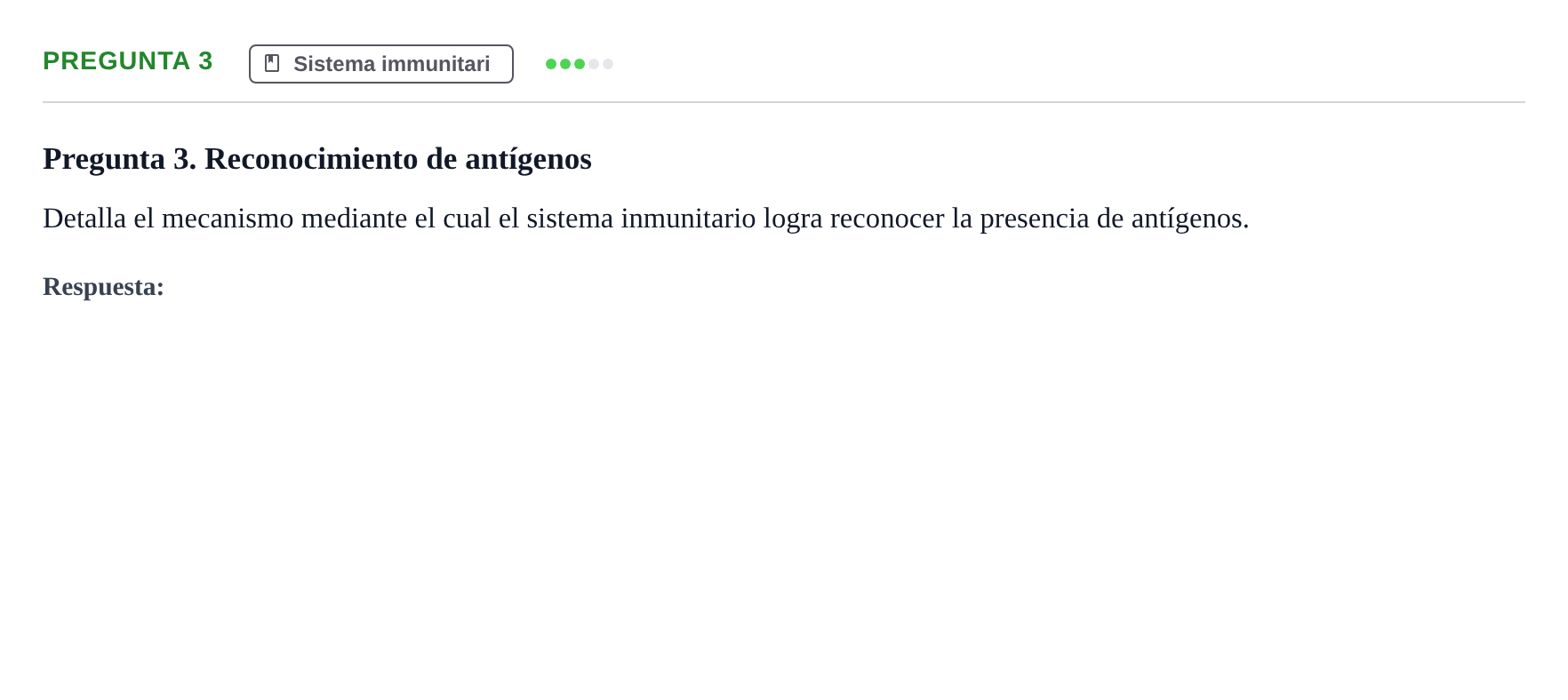 Enunciado: Pregunta 3
