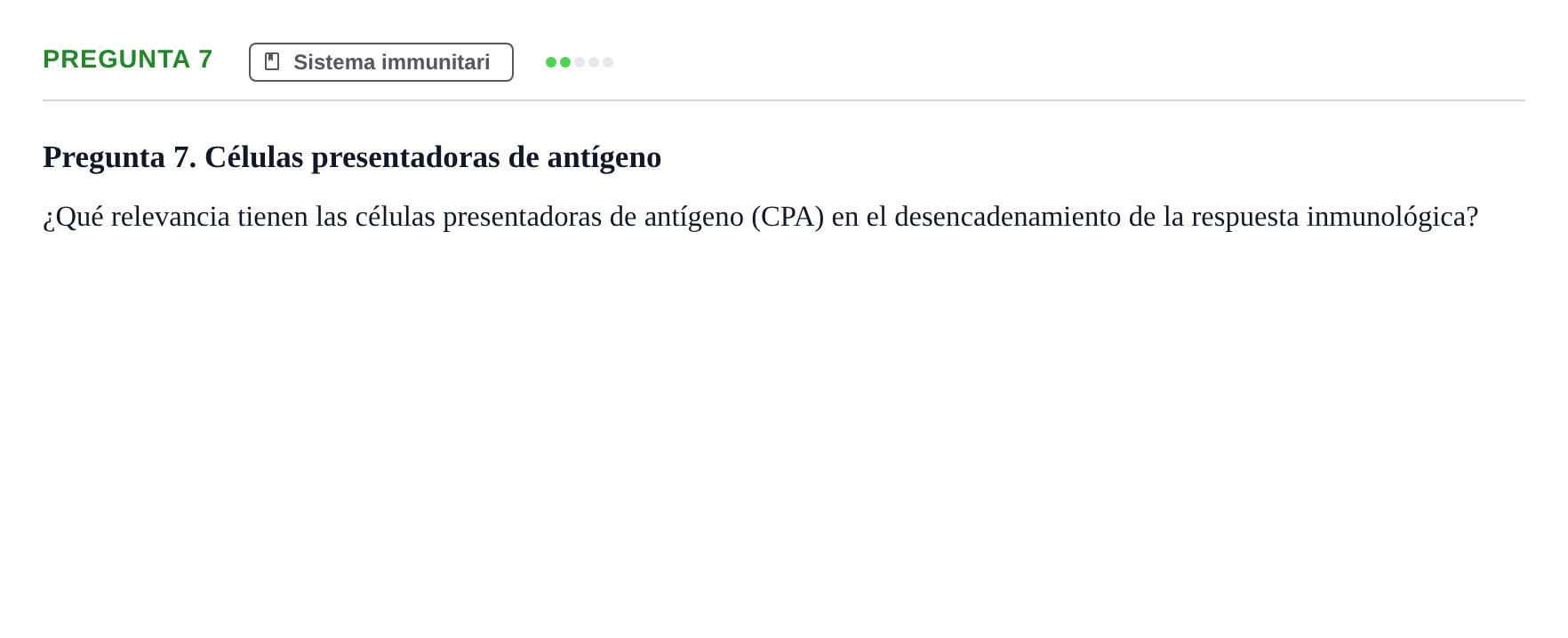 Enunciado: Pregunta 7