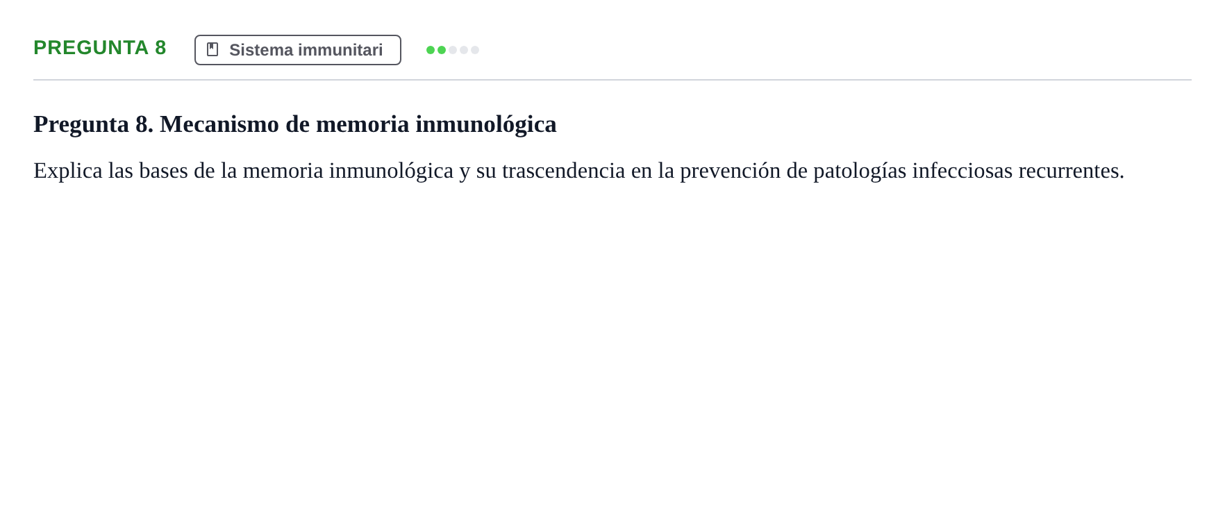 Enunciado: Pregunta 8