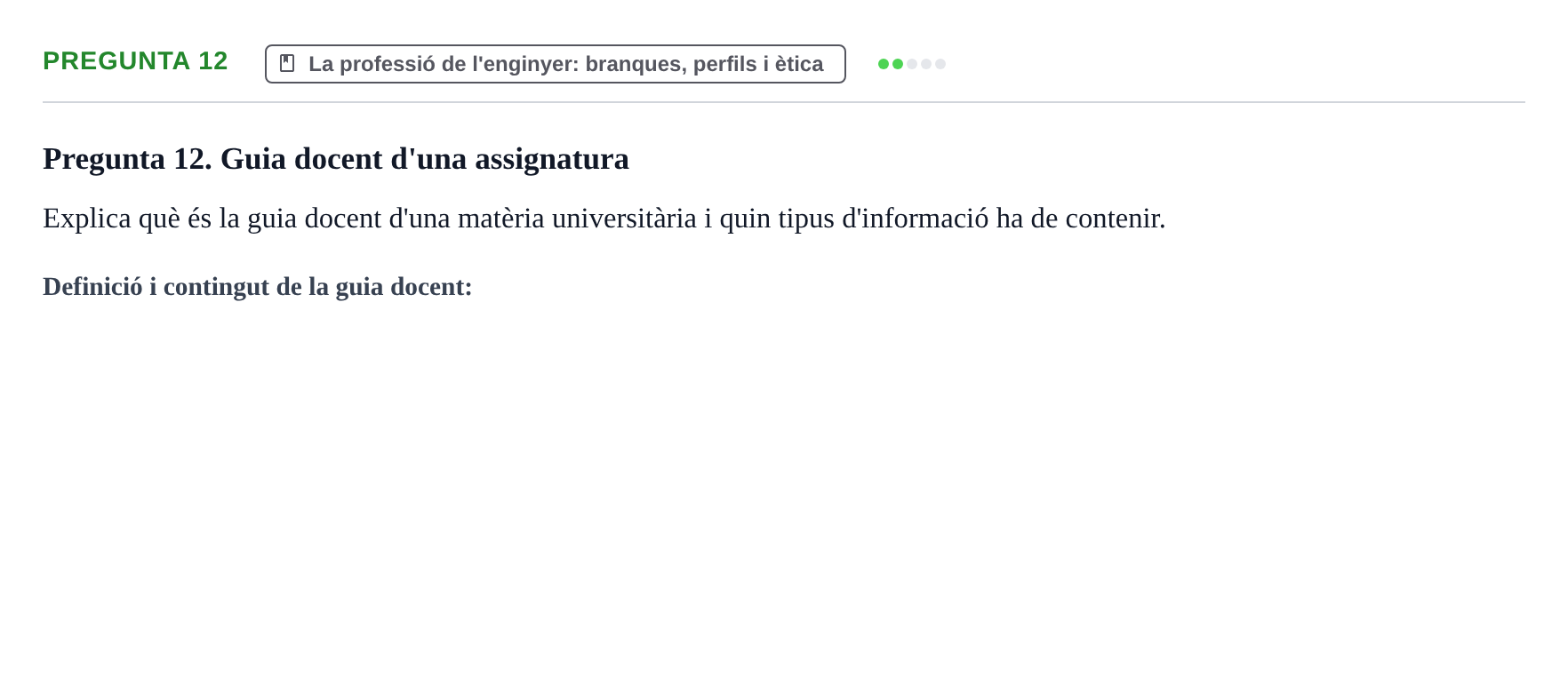 Enunciado: Pregunta 12