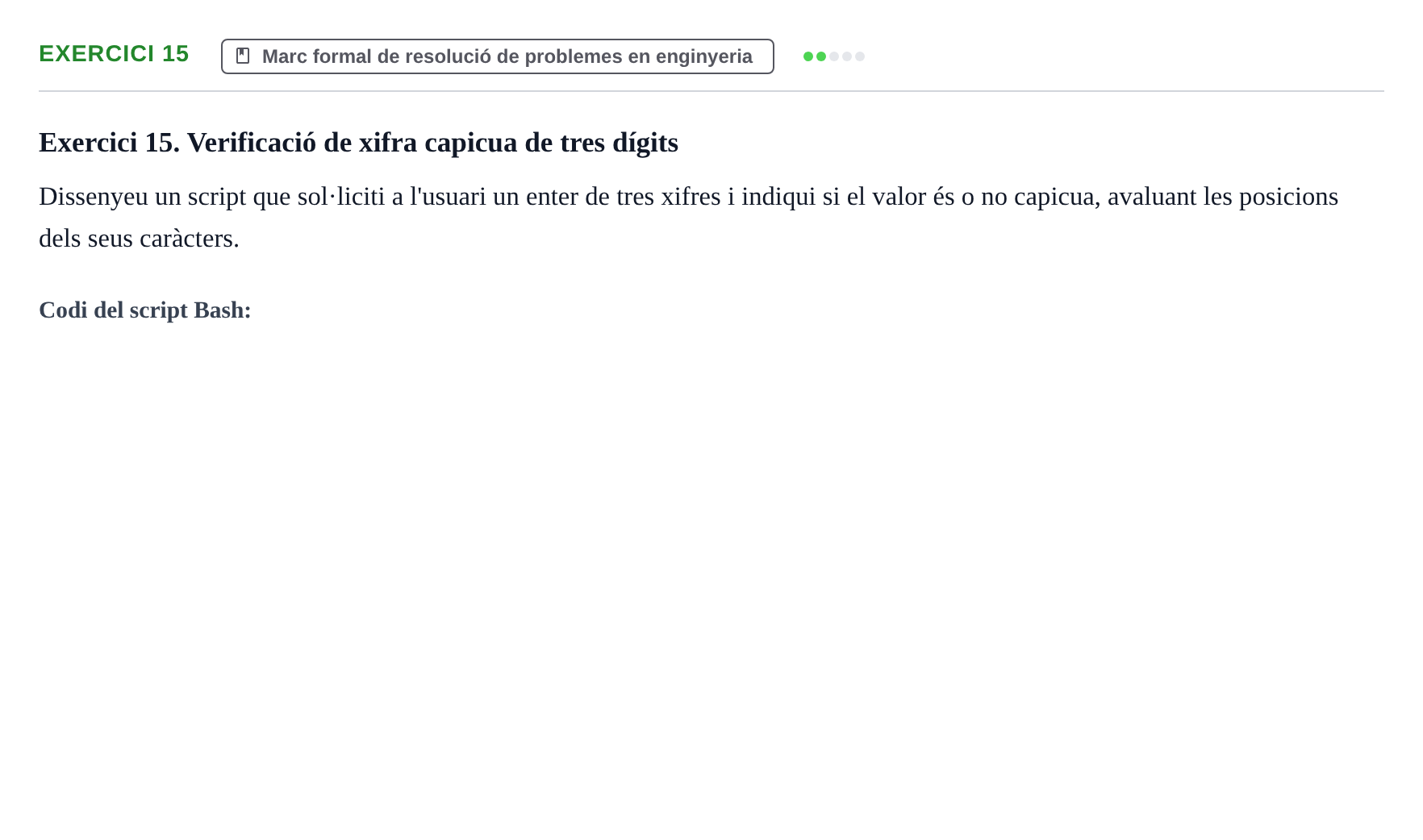 Enunciado: Exercici 15
