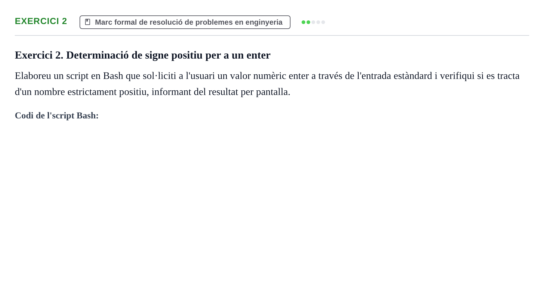 Enunciado: Exercici 2