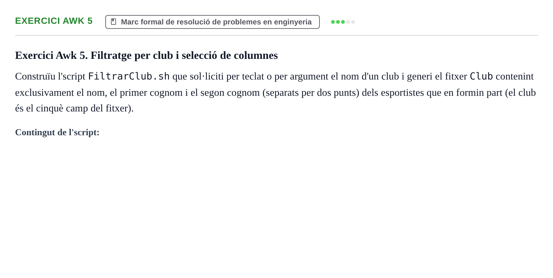 Enunciado: Exercici Awk 5