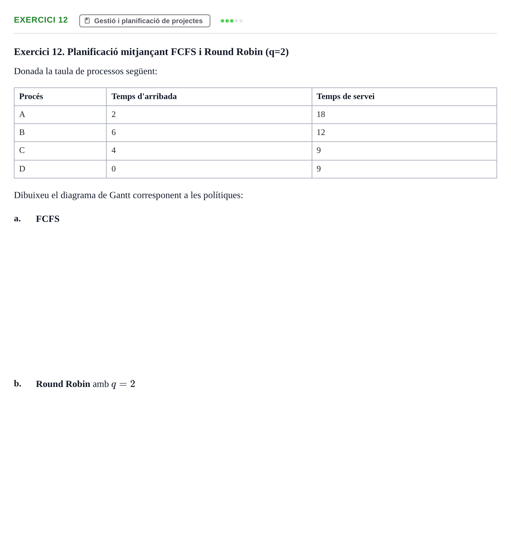 Enunciado: Exercici 12
