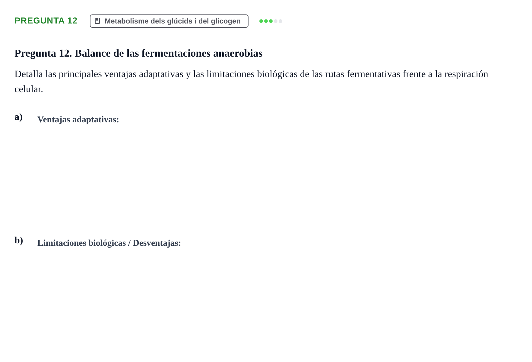 Enunciado: Pregunta 12