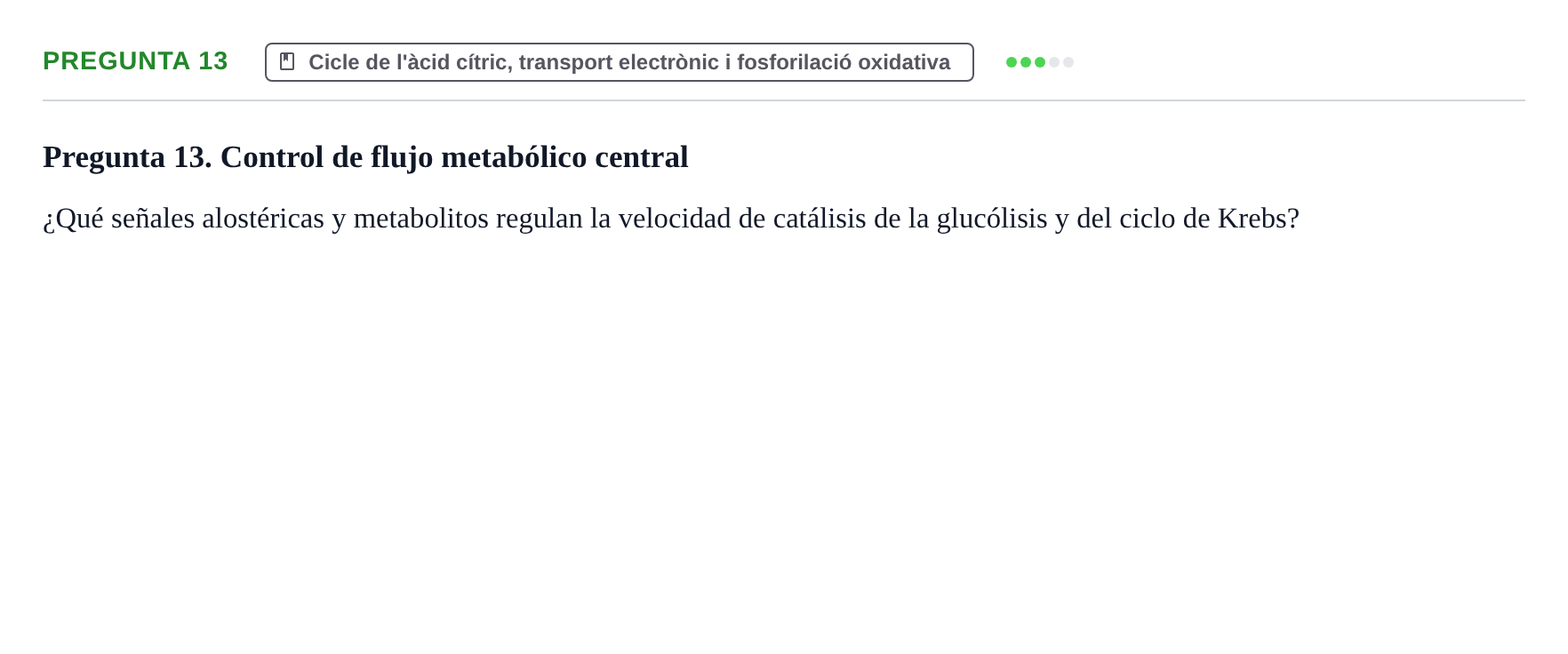 Enunciado: Pregunta 13