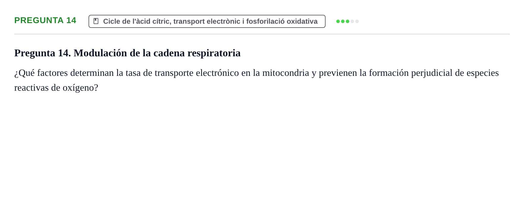 Enunciado: Pregunta 14