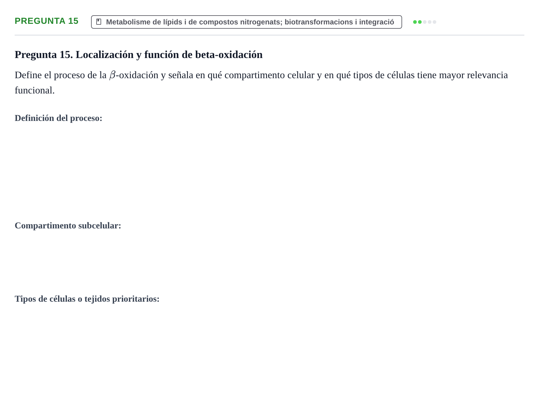 Enunciado: Pregunta 15