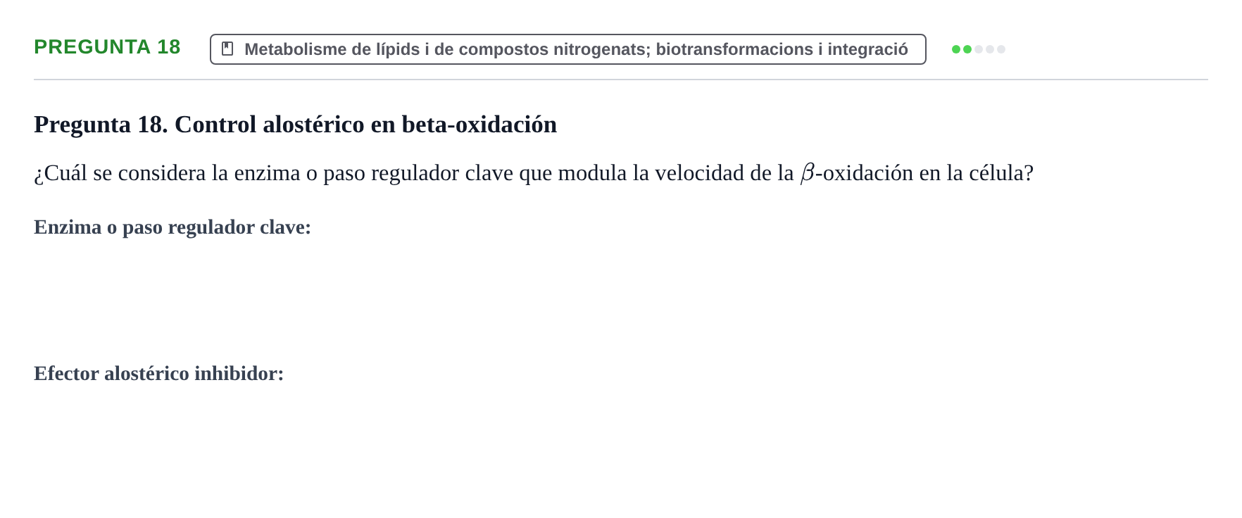 Enunciado: Pregunta 18