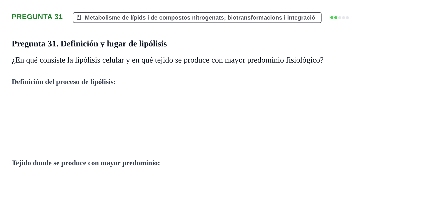 Enunciado: Pregunta 31