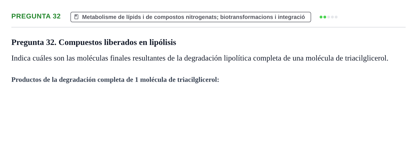 Enunciado: Pregunta 32