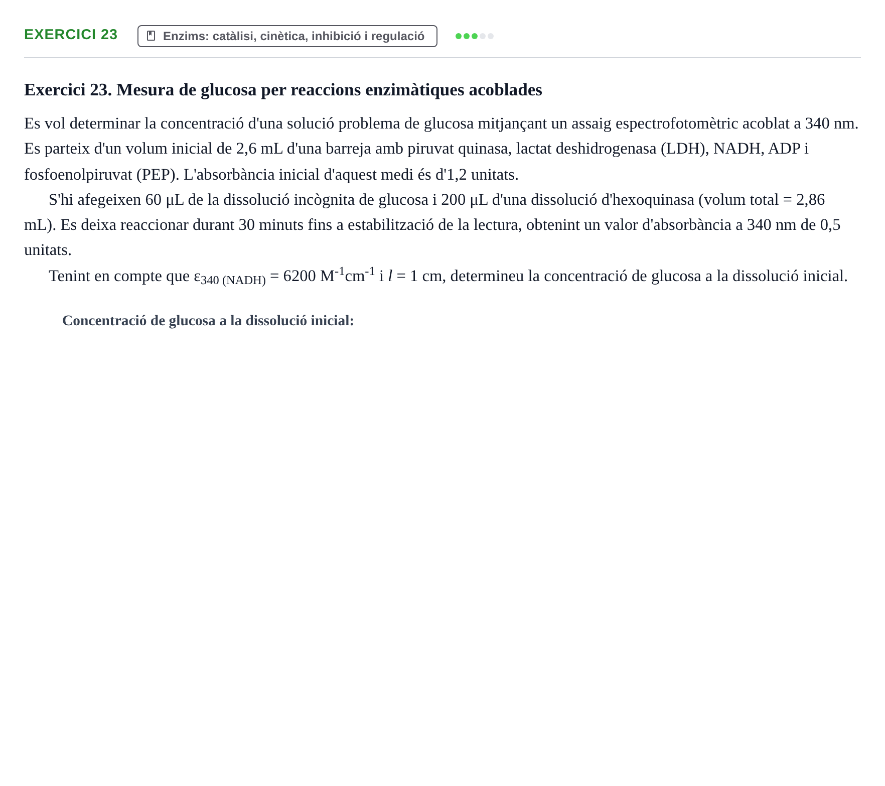 Enunciado: Exercici 23