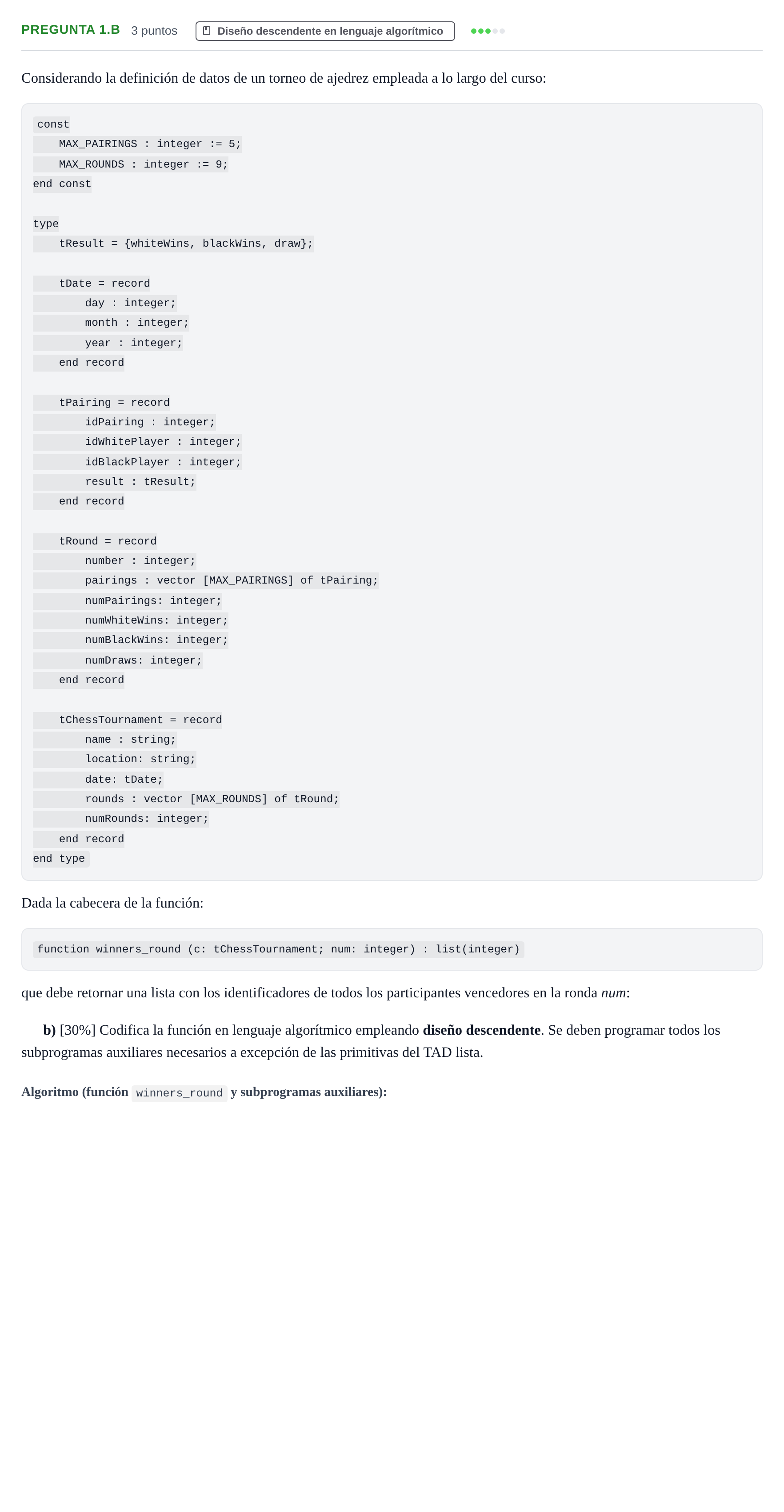 Enunciado: Pregunta 1.b · Prácticas de programación UOC Juny 2020